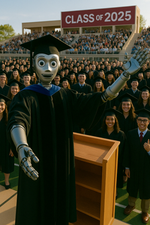 An AI-Authored Graduation Speech (opinion)